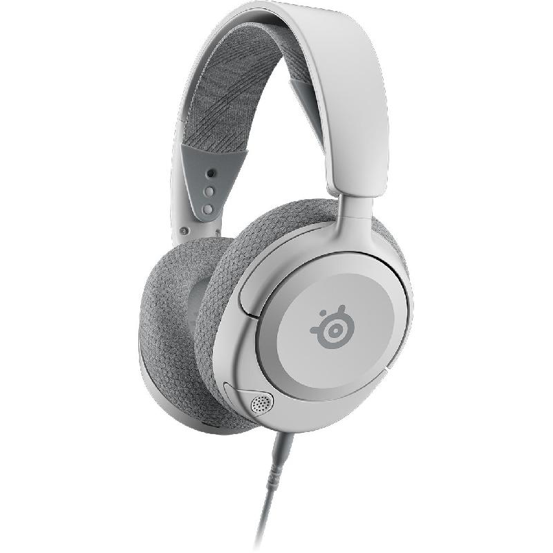 Compare SteelSeries Arctis Nova 1P Gaming Headset, Noise Cancelling Microphone, Wired, 3.5 mm Connector, Retractable Microphone, White at KSA Price