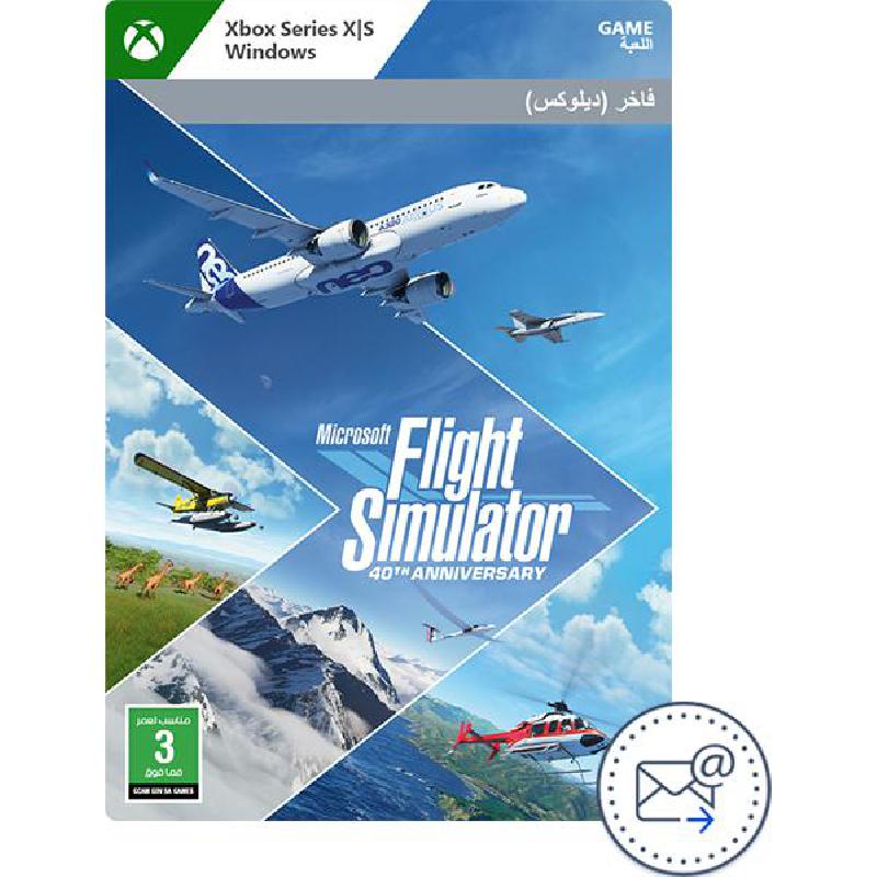 Compare Digital Code, Flight Simulator 40th Anniversary  Deluxe Edition, Xbox Series XXbox Series SWindows 10 Games, Simulation & Strategy, ESD Delivery by Email at KSA Price