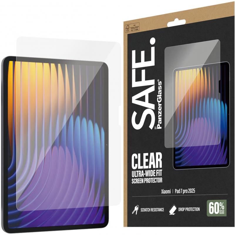 PanzerGlass SAFE Ultra-Wide Fit Tablet Screen Protector,…