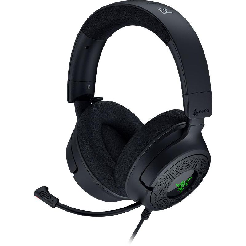 Compare Razer Kraken V4 X Chroma RGB Gaming Headset, Passive Noise Isolation, Wired, USB, Retractable Microphone, Black at KSA Price