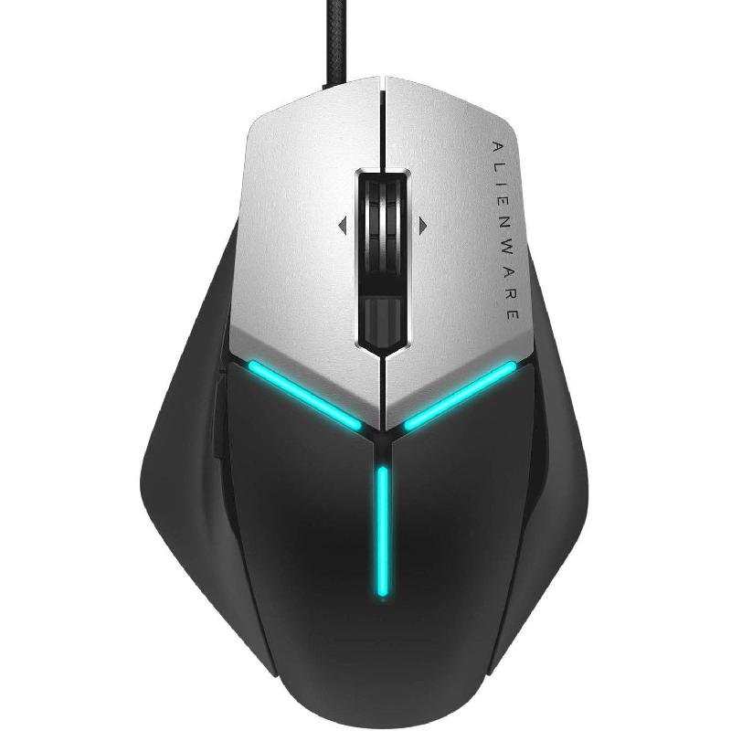 Compare Dell Alienware Elite RGB Gaming Mouse, Wired, Optical, BlackSilver at KSA Price