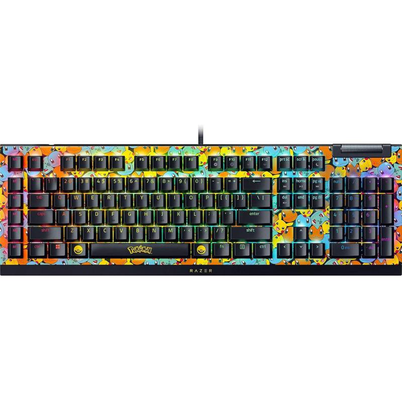 Compare Razer BlackWidow V4 X Pokemon Edition Gaming Keyboard, Wired, for LaptopDesktop ComputerGaming Desktop ComputerCPU Windows OS, Black at KSA Price