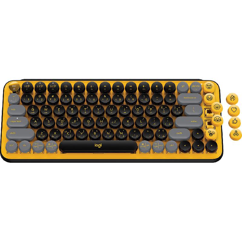 Compare Logitech POP Keys Keyboard, BluetoothWireless 2.4 GHz RF, for Devices with WindowsmacOS, Blast at KSA Price