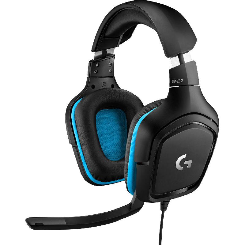 Compare Logitech G432 Gaming Headset, Wired, USB, Cardioid  Unidirectional Microphone, Black at KSA Price