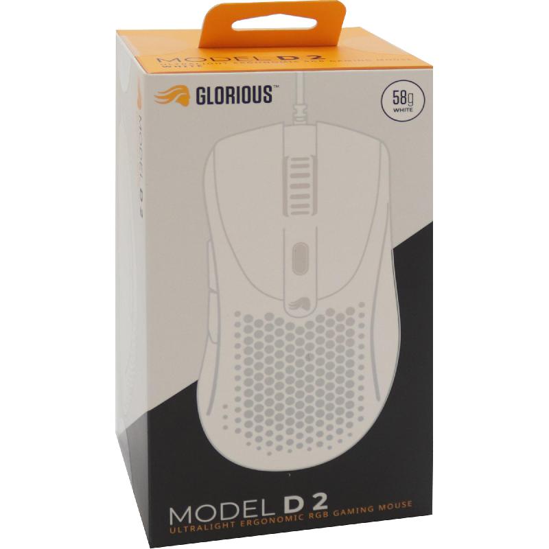 Glorious Model D 2 Gaming Mouse, Wired, Optical,…