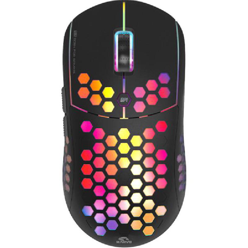 Compare MARVO Scorpion G961 Honey Comb Gaming Mouse, Wired, Optical, PixArt 3389 16000 dpi, Black at KSA Price