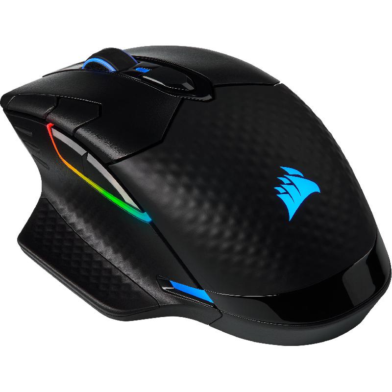 Compare CORSAIR Dark Core RGB Pro Gaming Mouse, BluetoothWiredWireless 2.4 GHz RF, Optical, Pixart PMW 3392 18000 dpi, Black at KSA Price