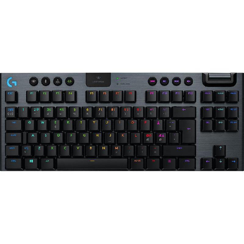 Logitech G915 TKL Clicky, LIGHTSPEED RGB Mechanical…