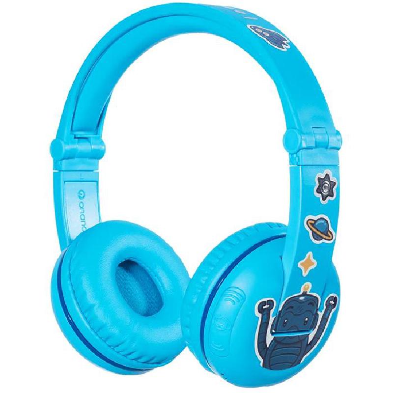 Compare BuddyPhones Play OnEar Headphones, BluetoothWired Optional, 3.5 mm ConnectorUSB Charging, Builtin Microphone, Blue Glacier at KSA Price