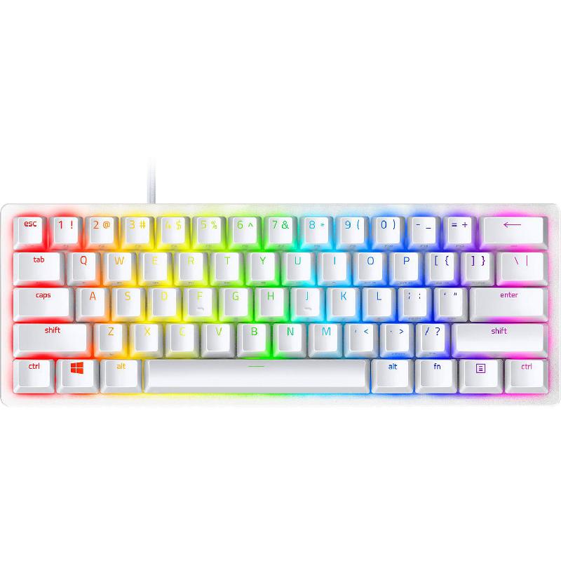 Compare Razer Huntsman Mini Purple Switch Gaming Keyboard, Wired, for LaptopDesktop ComputerGaming Desktop ComputerCPU Windows OS, Mercury White at KSA Price