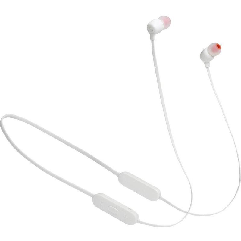 Compare JBL Tune 125BT InEar Earphones, Bluetooth, USB Charging, Builtin Microphone, White at KSA Price