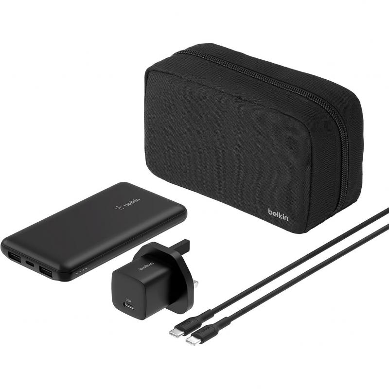 Compare Belkin BoostCharge Power Bundle, Fast Battery Charging, 10000 mAh, 3 USB 2X USB1X USBC, Black at KSA Price