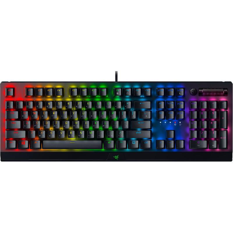 Compare Razer BlackWidow V3 Green Switch USLayout Gaming Keyboard, Wired, for Apple LaptopDesktop ComputerGaming Desktop ComputerCPUGaming CPU, Black at KSA Price