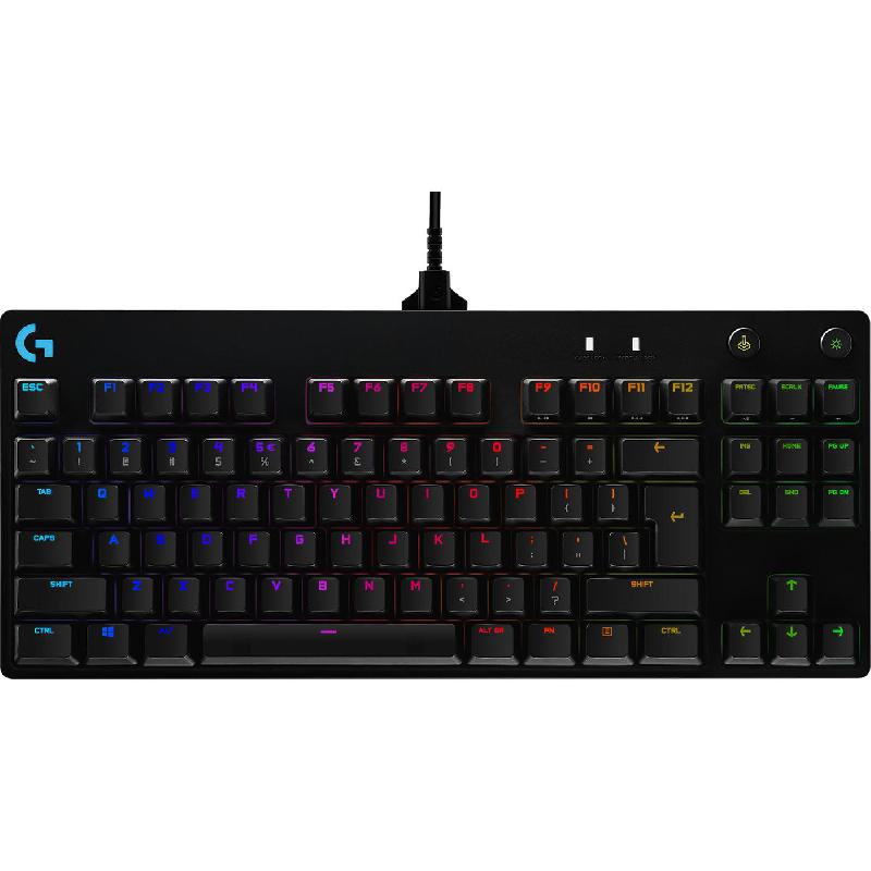 Compare Logitech G Pro Lightsync RGB Mechanical Gaming Keyboard, Wired, for Devices with WindowsmacOS, Black at KSA Price