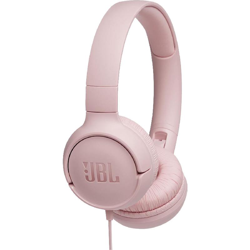 Compare JBL Tune 500 OnEar Headphones, Wired, 3.5 mm Connector, Inline Microphone, Pink at KSA Price
