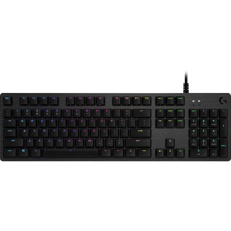 Compare Logitech G512 Carbon GX Blue Clicky Gaming Keyboard, Wired, for LaptopDesktop ComputerGaming Desktop ComputerCPU Windows OS, Black at KSA Price