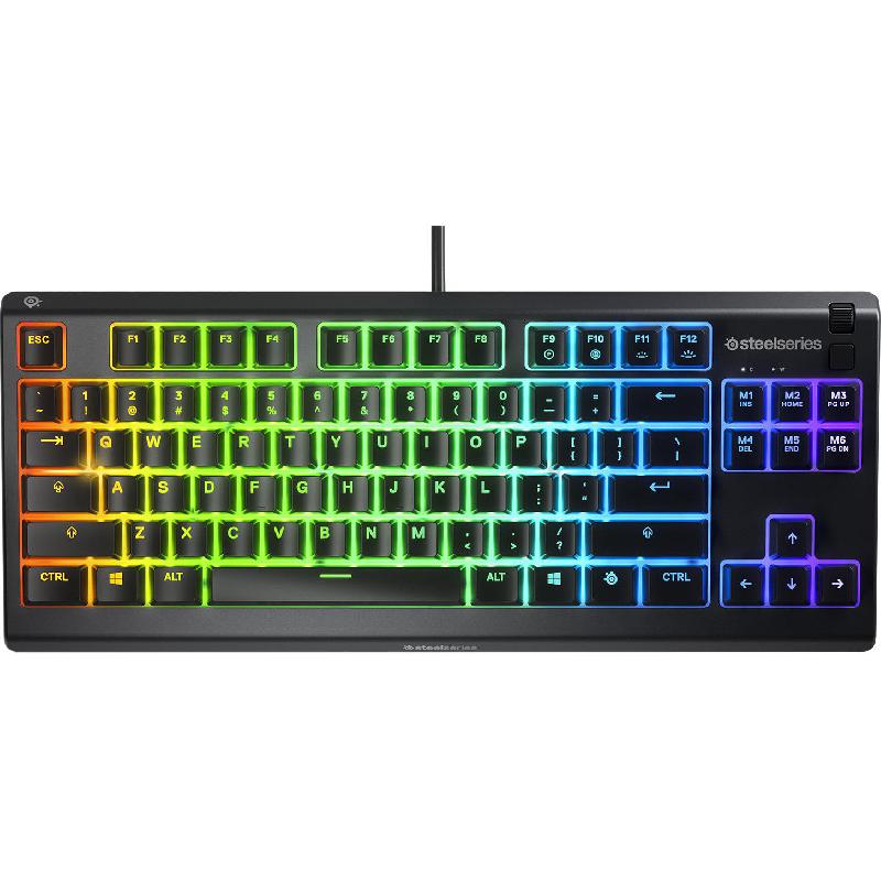 SteelSeries Apex 3 TKL RGB Gaming Keyboard,…
