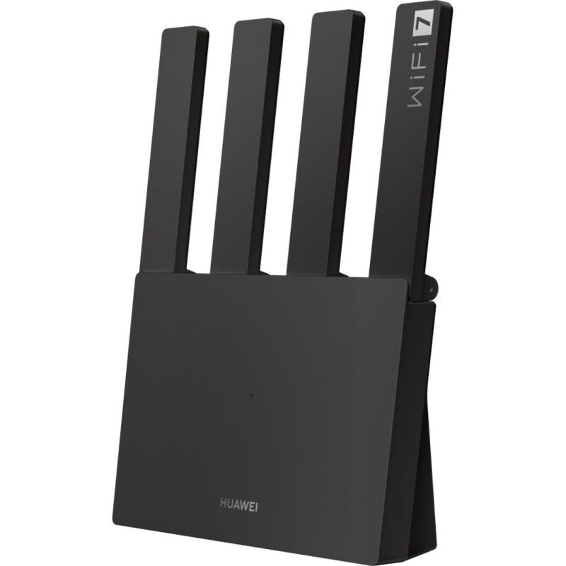 Compare Huawei WiFi BE3 Wireless Router, up to 128 Devices, Dual Band 2.4 GHz5 GHz, WiFi 7 802.11bgnaxbe, 4 Port LANWAN Auto Adapter, Black at KSA Price
