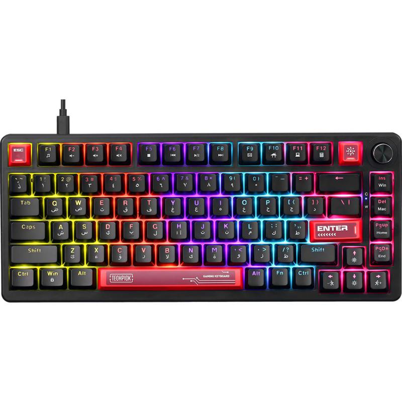 Compare Techpick KB891 Mechanical Gaming Keyboard, Wired, for LaptopDesktop ComputerGaming Desktop ComputerCPU Windows OS, Black at KSA Price