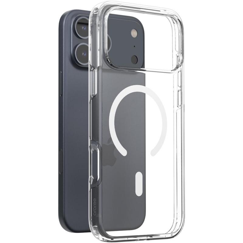 Compare Araree Duple M Back Cover Mobile Case with MagSafe, for iPhone 17 Pro Max, Clear at KSA Price
