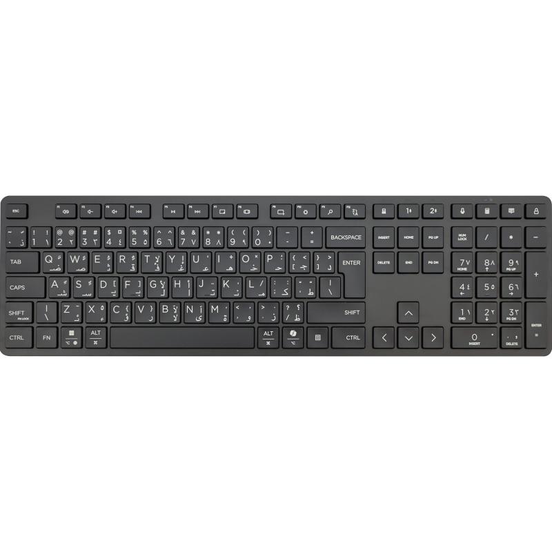 Compare HP 490K Keyboard, BluetoothWireless 2.4 GHz, for iOSAndroidWindows OSmacOS, Black at KSA Price