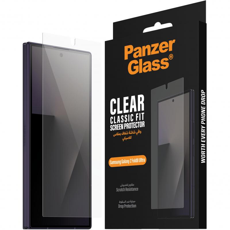 Compare PanzerGlass Classic Fit Smartphone Screen Protector, for Samsung Galaxy Z Fold8 Ultra, Tempered Glass at KSA Price