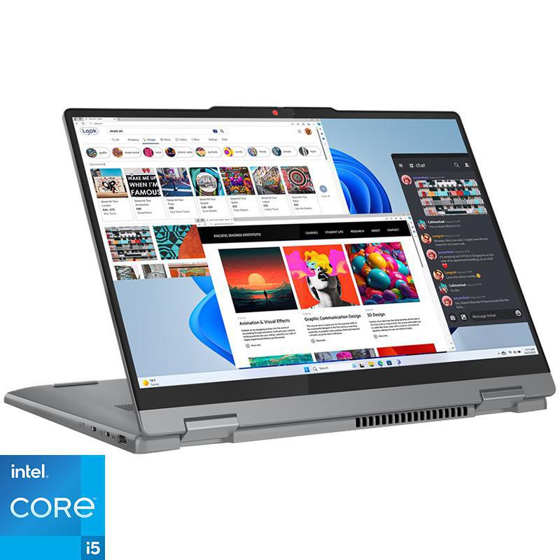 Compare Lenovo IdeaPad Flex 5 2in1 Laptop  Convertible, 14, Intel Core i5, 8 GB RAM, 512 GB PCIe NVMe M.2 SSD, Windows 11 Home, Foldable at KSA Price