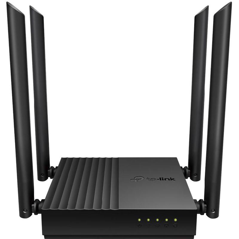 Compare TPLink Archer C64 Broadband Router, Wireless AC 802.11ac, Dual Band 2.4 GHz5 GHz, 4 Port LANSingle Port WAN, 4 Port GbELANSingle Port GbEWAN, Black at KSA Price