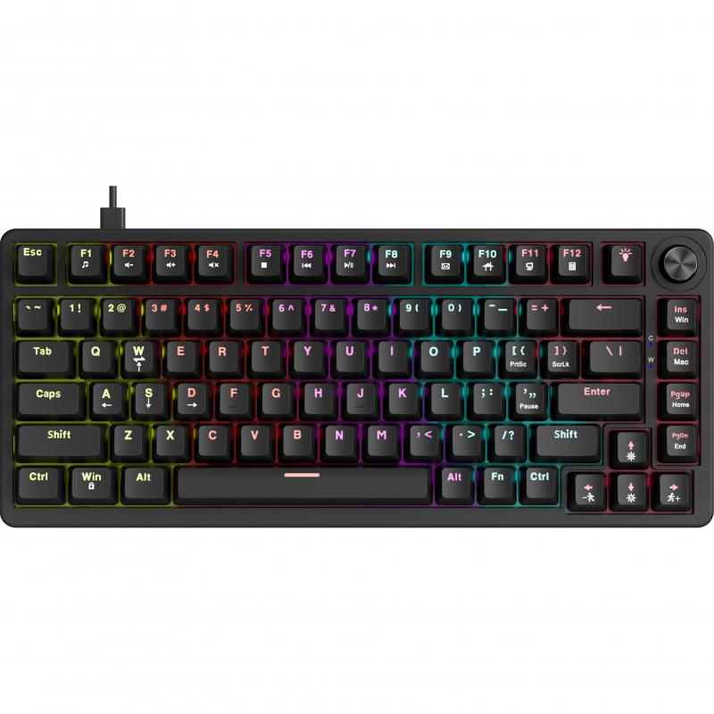 Compare MARVO KG936 Arma 82 75% RGB Gaming Keyboard, Wired, for LaptopDesktop ComputerGaming Desktop ComputerCPU Windows OS, Black at KSA Price