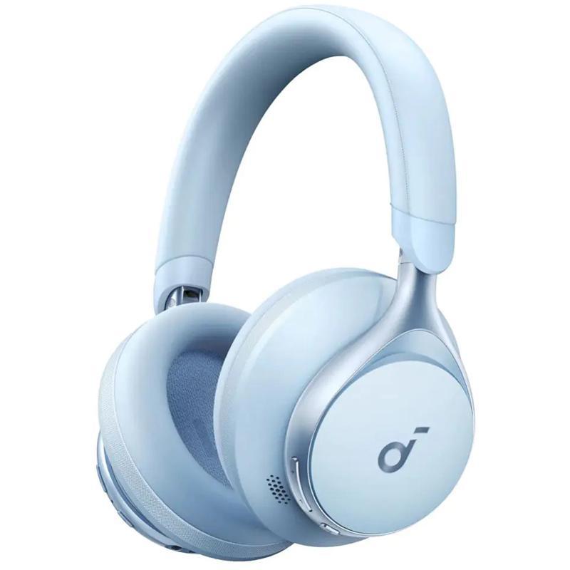 Compare Anker Soundcore Space One OnEar Headphones, Noise Cancelling Microphone, Bluetooth, USB Charging, Builtin Microphone, Blue at KSA Price