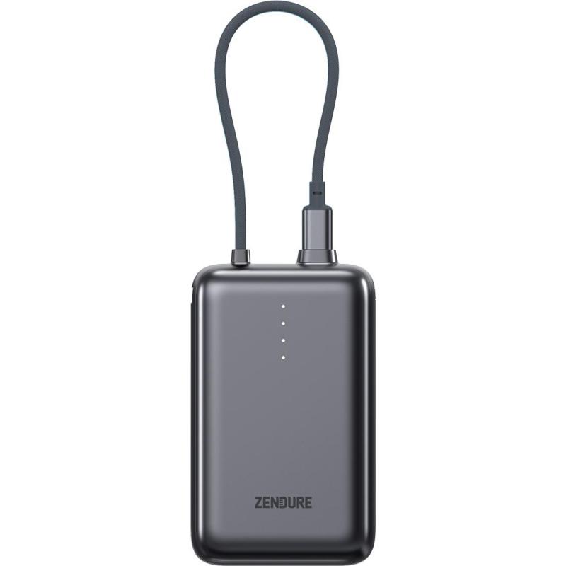 Compare ZENDURE SuperMini Pro Compact 10000 mAh Power Bank 30W PD with BuiltIn USBC Cable, PD Fast Charging, 20000 mAh, Dual USB 1X USB1X USBC, Grey at KSA Price