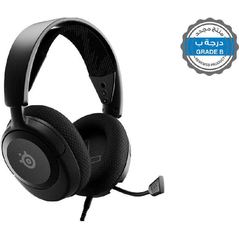 Compare Renewed Grade B SteelSeries Arctis Nova 1 Gaming Headset, Noise Cancelling Microphone, Wired, 3.5 mm Connector, Retractable Microphone, Black at KSA Price
