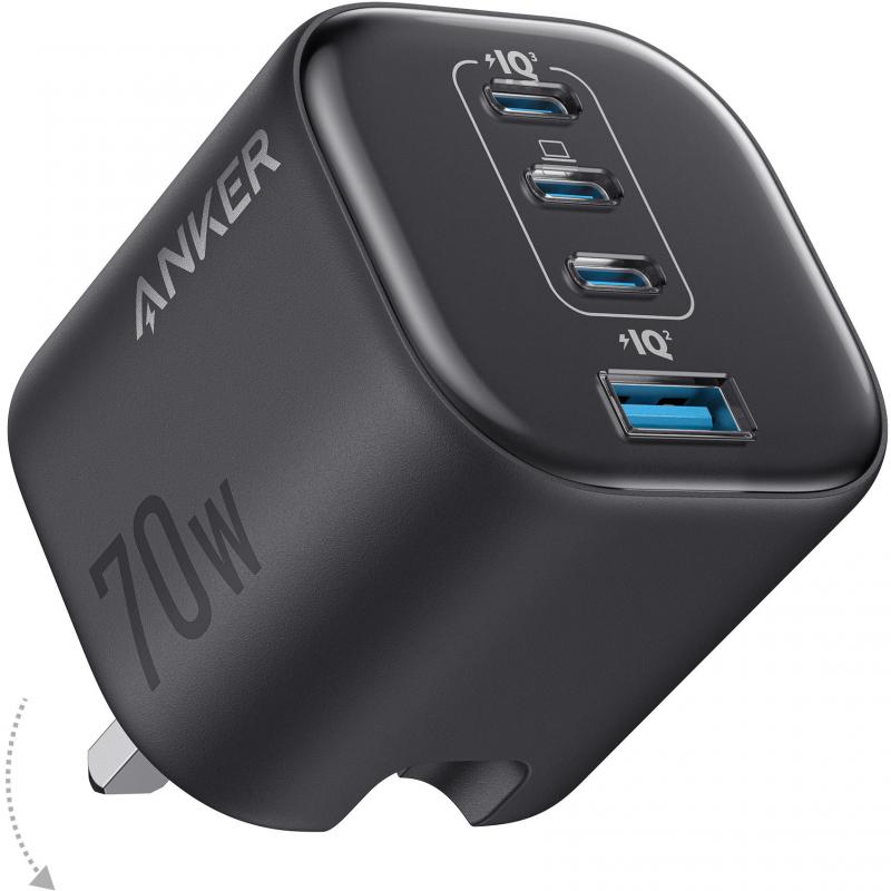 Anker Zolo 70W 4-Port Fast Charger, USB PD…