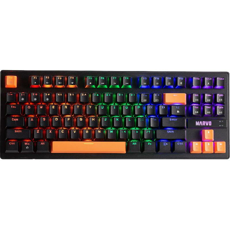 Compare MARVO Mechanical Blue Switch Gaming Keyboard, Wired, for LaptopDesktop ComputerGaming Desktop ComputerCPU Windows OS, Black at KSA Price