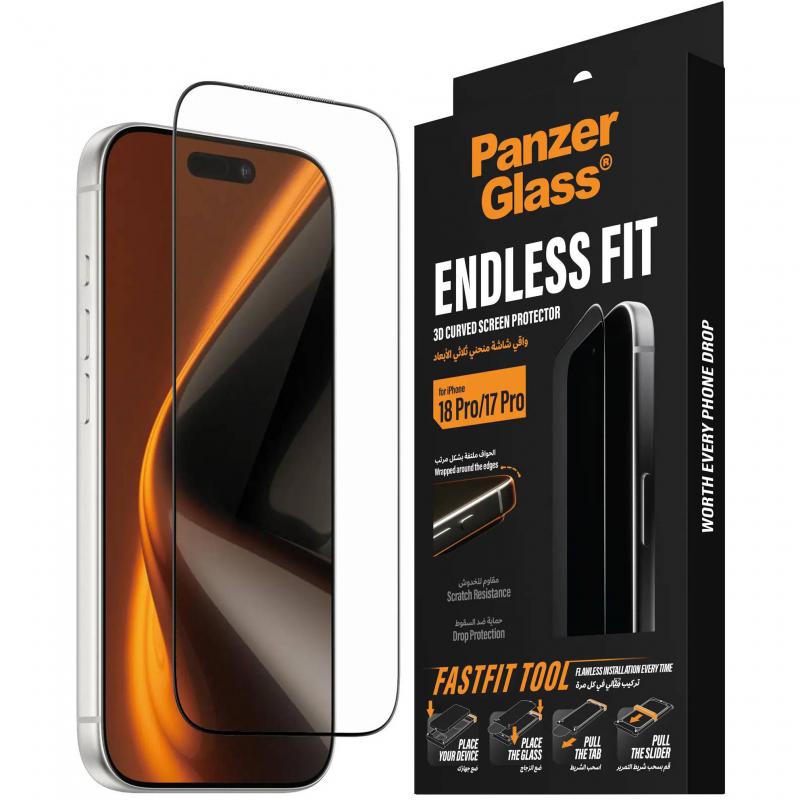 PanzerGlass Endless Fit 3D Curved Glass Smartphone…