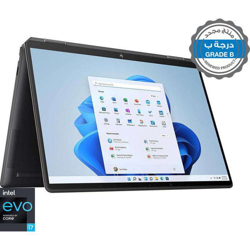 Compare Renewed Grade B HP Spectre x360 14 2in1 Laptop  Convertible, 13.5, Intel Core i7, 16 GB RAM, 1 TB PCIe NVMe M.2 SSD, Windows 11, Intel Iris Xe Graphics, Foldable at KSA Price