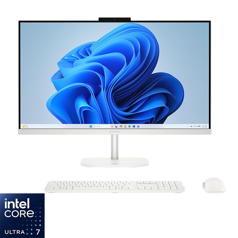Compare HP OmniStudio , With Keyboard and Mouse, DDR5 Desktop Computer, AI with CoPilot+, 27, Intel Core Ultra 7, 32 GB RAM, 1 TB PCIe NVMe M.2 SSD, Intel Graphics at KSA Price