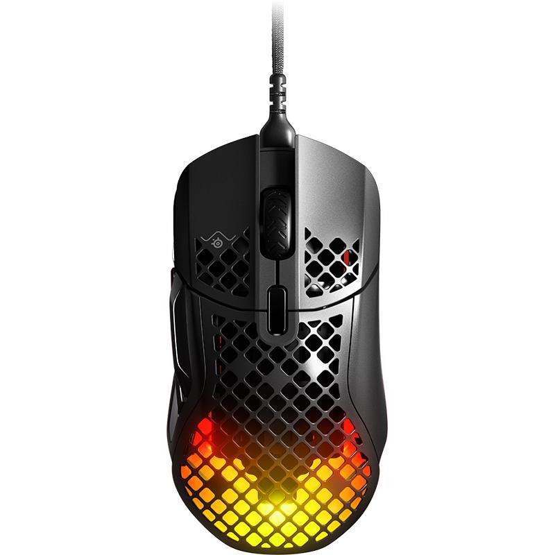 Compare SteelSeries Aerox 5 Gaming Mouse, Wired, Laser Technology, TrueMove Air 18000 cpi, Black at KSA Price