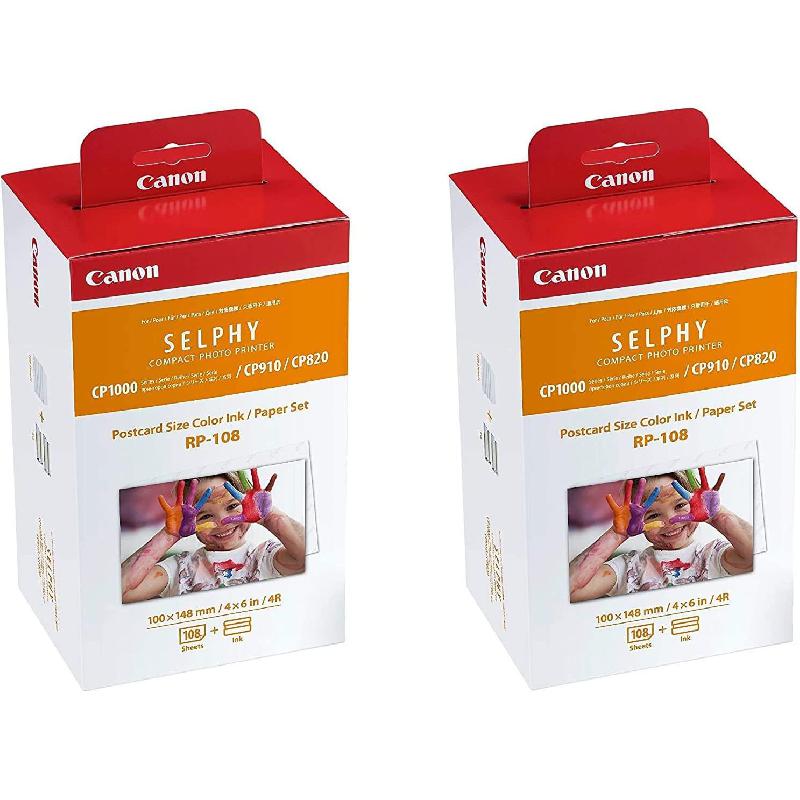 Compare Canon RP108 Twin Pack Color InkPaper Set at KSA Price