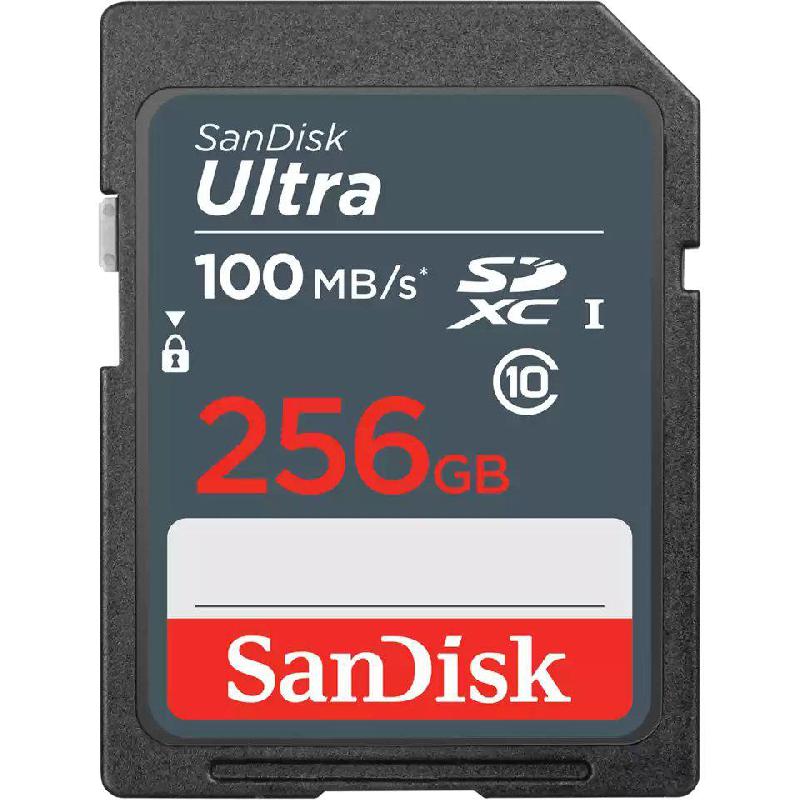 Compare SanDisk Ultra SDXC Card, 256 GB, Class 10: Max 100 Mbps Speed Performance at KSA Price
