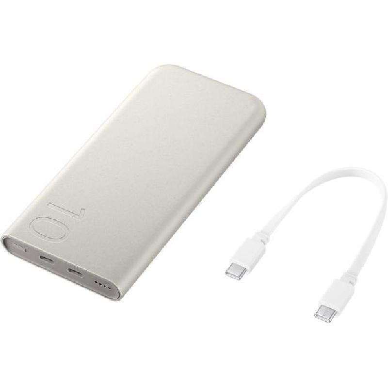 Compare Samsung Power Bank, Fast Battery Charging, 10000 mAh, Dual USBC, Beige at KSA Price