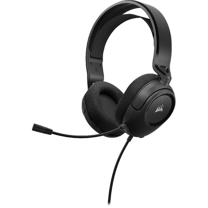 Compare CORSAIR HS35 v2 Stereo Gaming Headset, Wired, 3.5 mm Connector, Omnidirectional Microphone, Carbon at KSA Price