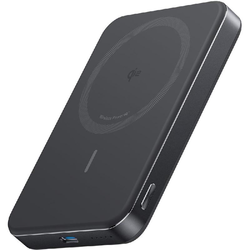 Anker MagGo Power Bank 10K Magnetic Wireless, Qi/PMA,…