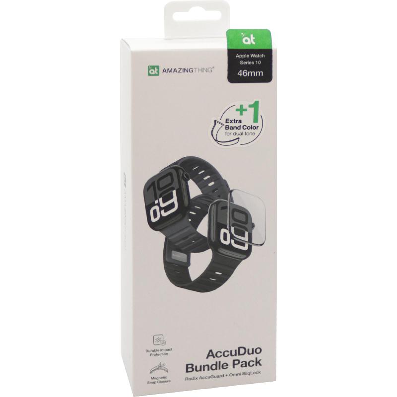 Compare Amazing Thing Smartwatch Accessory Bundle, for Apple Watch Series 11 46Watch Series 10 46, BlackGrey at KSA Price