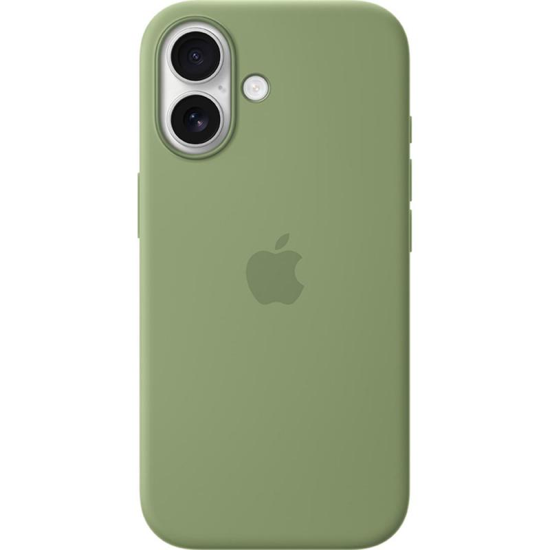 Compare Apple Silicone Back Cover Mobile Case with MagSafe, for iPhone 17, Light Moss at KSA Price