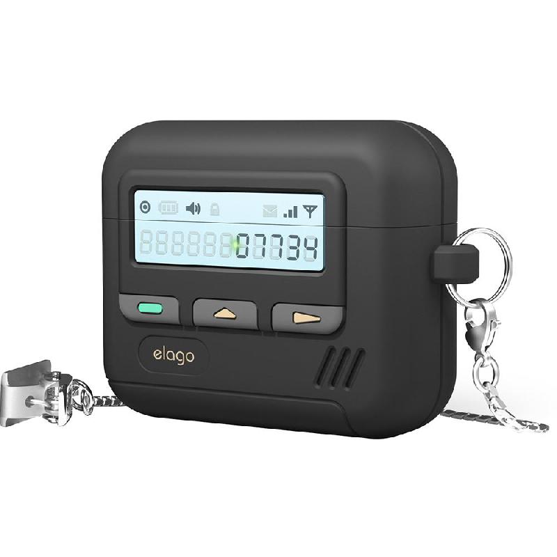 Compare Elago Pager Hang Earbuds Case, for Apple AirPods 4, Black at KSA Price