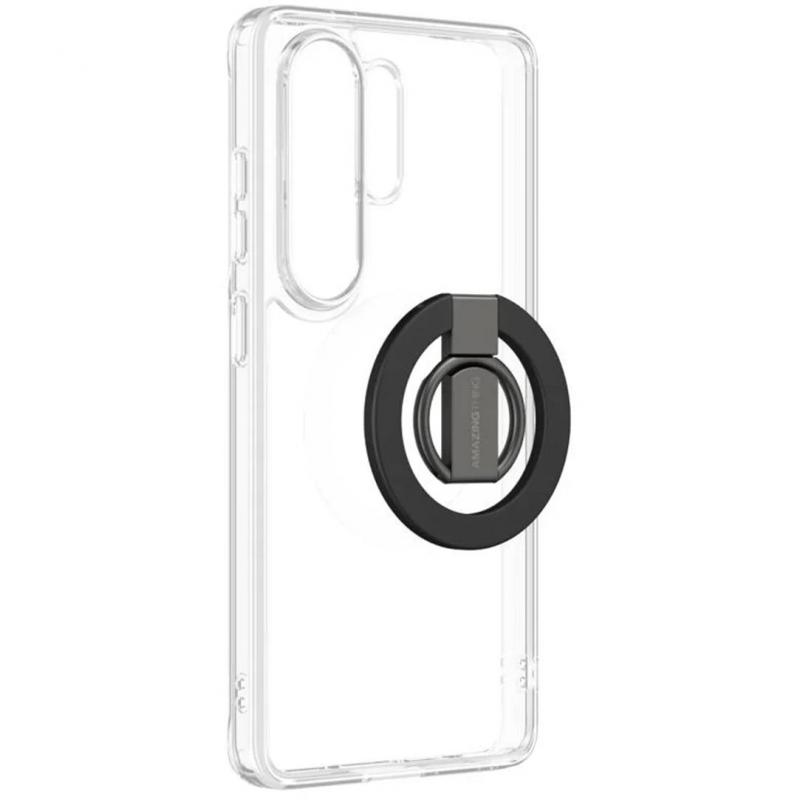 Compare Amazing Thing Minimal Ring Set Back Cover Mobile Case with MagSafe, for Samsung Galaxy S26 Ultra, Clear at KSA Price