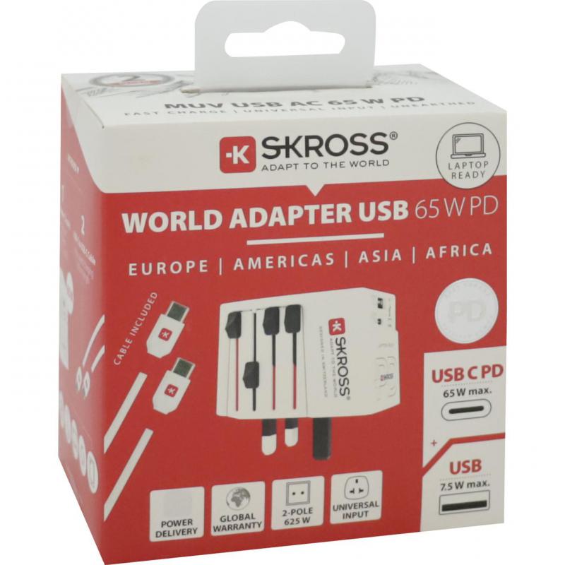 Compare Skross USBC PD Port up to 65W Universal Power Adapter at KSA Price