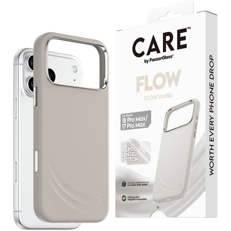 Compare PanzerGlass Flow Back Cover Mobile Case with MagSafe, for iPhone 18 Pro MaxiPhone 17 Pro Max, Vanilla at KSA Price