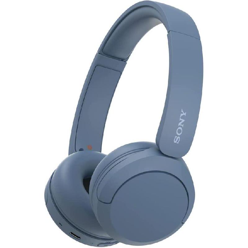 Compare Sony WHCH520 OnEar Headphones, Bluetooth, USB Charging, Builtin Microphone, Blue at KSA Price